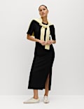 Jersey Ribbed Midi T-Shirt Dress