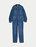 Denim Waisted Jumpsuit