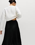 Pleated Midaxi Skirt