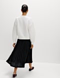 Pleated Midaxi Skirt