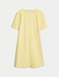 Mini-Kleid im Swing-Stil aus reinem Baumwolldenim