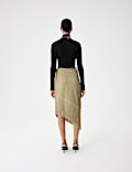 Sequin Asymmetric Fringe Skirt