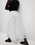 Jacquard Midi Circle Skirt