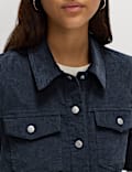 Cotton Rich Cord Collared Mini Shirt Dress