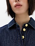 Denim Mini Shirt Dress