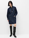 Denim Mini Shirt Dress