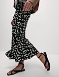 Midaxi Floral Slip Skirt