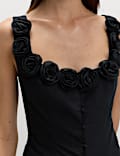 Pure Cotton Flower Detail Corset Top