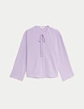 Collared Popover Blouse