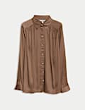 Pleated Collared Shirt