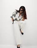 Chemise avec encolure et imprimé