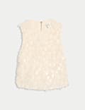 Embellished Feather Detail Top