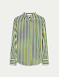 Printed Collared Button Through Shirt