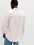 Textured Collared Button Through Shirt