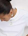 Pure Cotton Bow Embellished T-Shirt
