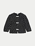 Polka Dot Puff Sleeve Blouse