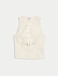 Bow Detail Waisted Top
