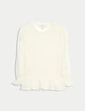 Shirred Frill Detail Top