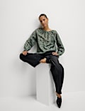 Lyocell Rich Printed Blouse