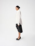 Cotton Waisted Padded Shoulder Shirt