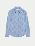 Printed Collared Button Through Shirt