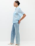 Lyocell Rich Floral Utility Shirt