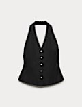 Jacquard-Oberteil mit Neckholder