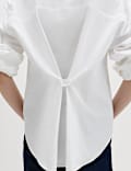 Pure Cotton Button Back Shirt