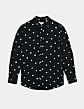 Chemise à imprimé métallisé