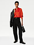 Satin Collared Shirt
