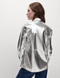 Metallic overhemd met kraag