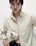 Pure Cotton Striped Button Through Shirt
