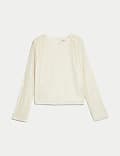Sequin Round Neck Top