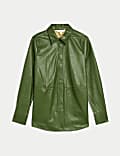 Faux Leather Shirt