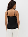Lace Insert V Neck Cami Top