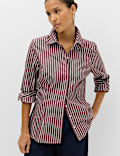 Cotton Rich Collared Fitted Shirt