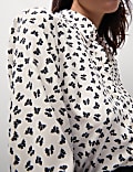 Printed Collared Button Through Shirt