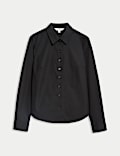 Cotton Rich Fitted Collared Shirt