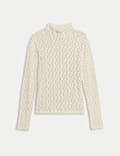 Cotton Blend Lace Top