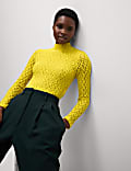Cotton Blend Lace Top