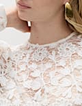 Lace Embroidered Floral Top