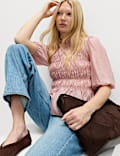 Lyocell Rich Shirred Blouse