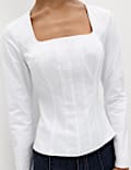 Square Neck Corset Top