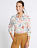 Pure Modal Floral Print Long Sleeve Shirt