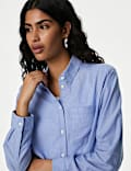 Pure Cotton Collared Shirt