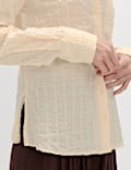 Camisa de algod&oacute;n texturizada