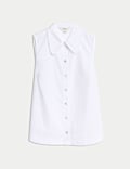 Pure Cotton Frill Detail Collared Shirt