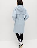 Shower Resistant Lightweight Hooded Longline Utility Parka