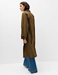 Pure Cotton Waxed Longline Cape Parka
