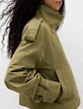 Cotton Rich Double Breasted Utility Jacket